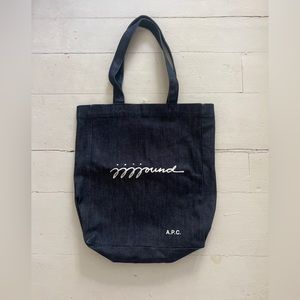 JJJJOUND APC denim tote bag